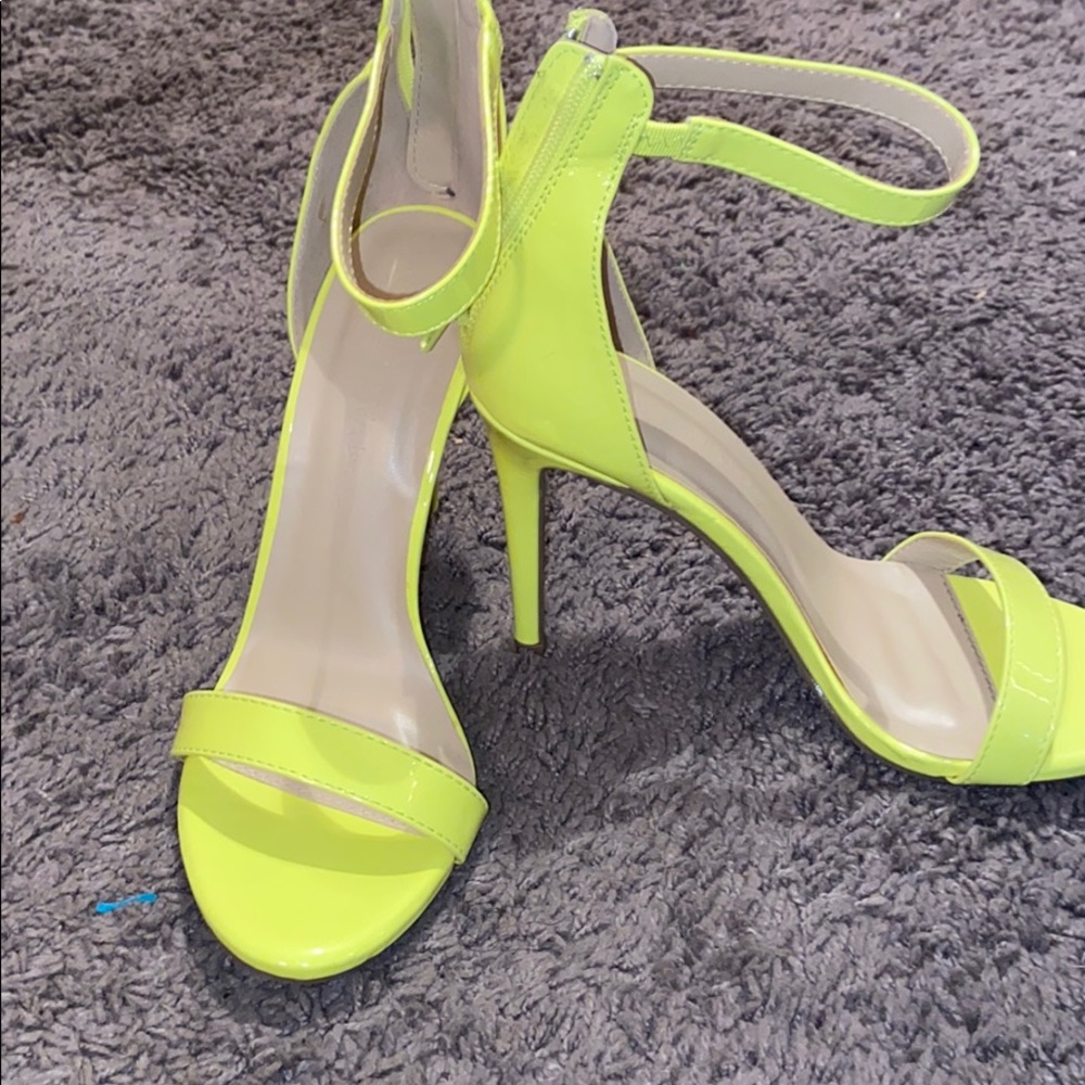 neon yellow wild diva lounge heels